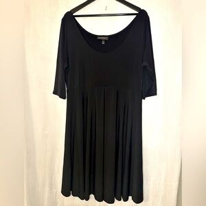 Lane Bryant 14/16 black dress womens 3/4 sleeve preloved